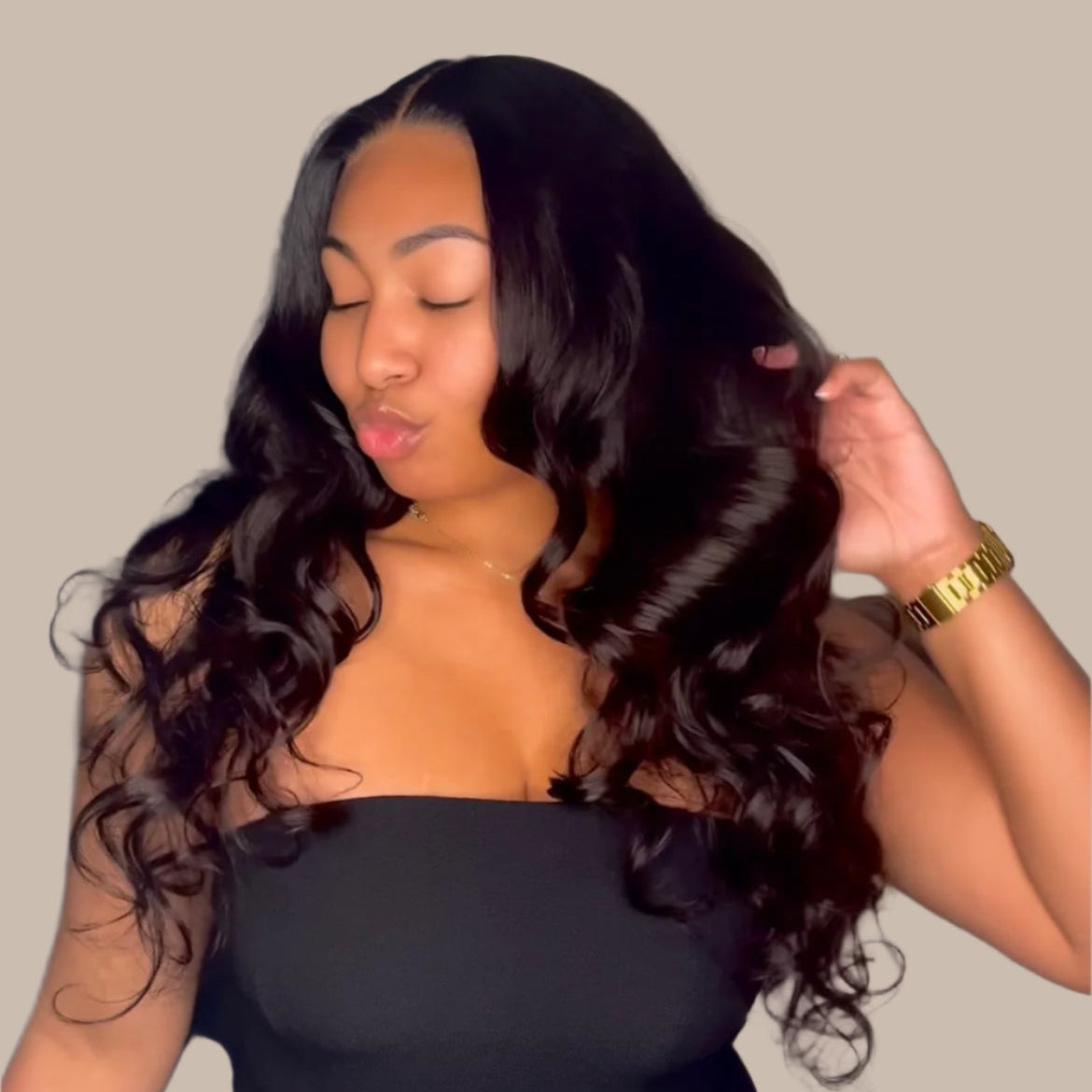 Brazilian Wavy 4x4 hair closure