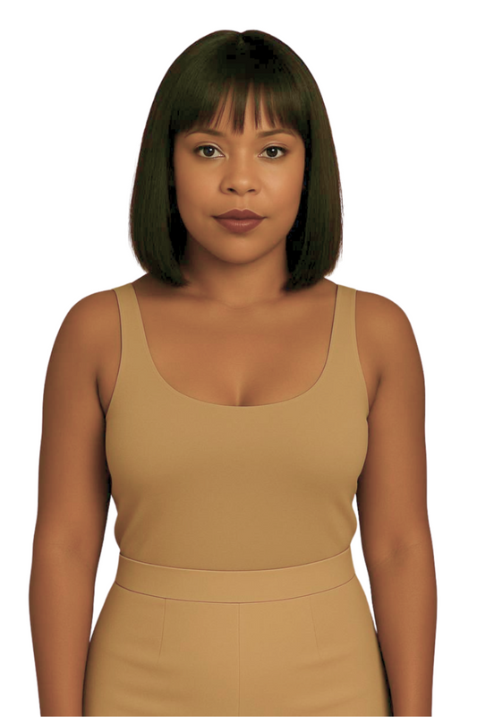 Ready-to-Wear Brazilian Straight 4x4 Bob Wig with Bang